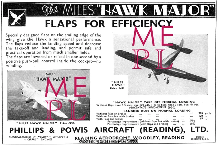 : Miles Hawk Major G-ACTD - Phillips & Powis : Miles Hawk Major G-ACTD - Phillips & Powis