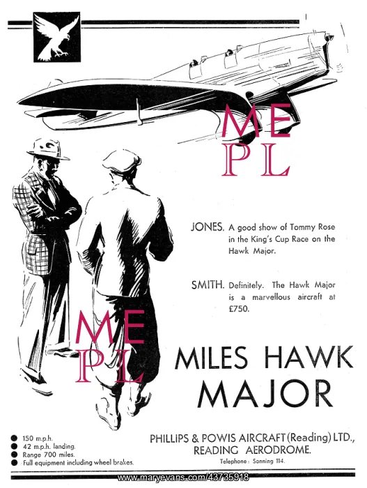 : Miles Hawk Major - Phillips & Powis : Miles Hawk Major - Phillips & Powis