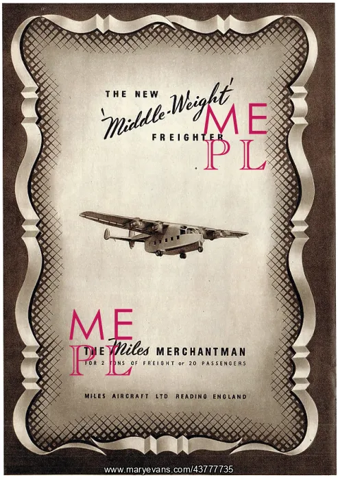 : Miles Merchantman Freighter Aircraft : Miles Merchantman Freighter Aircraft