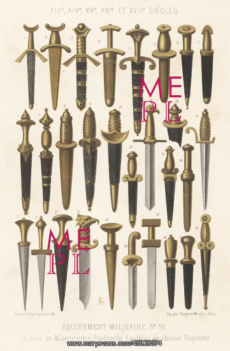 : Military bladed weapons, 13th to 17th centuries : Military bladed weapons, 13th to 17th centuries