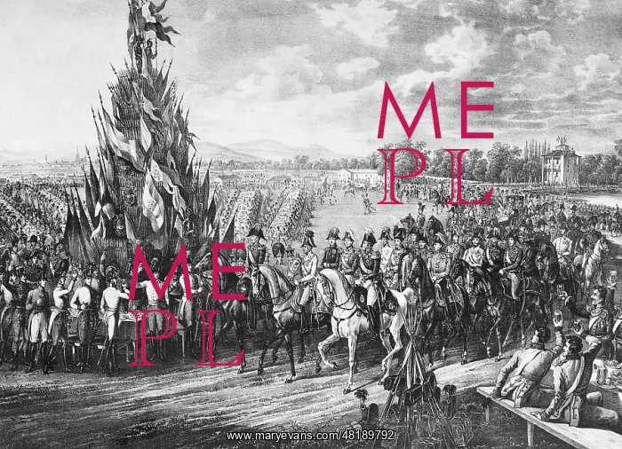 : Military ceremony in the Prater, 1814 : Military ceremony in the Prater, 1814