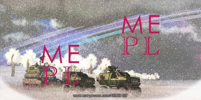 : A military convoy in a sever winter storm on an alien planet : A military convoy in a sever winter storm on an alien planet