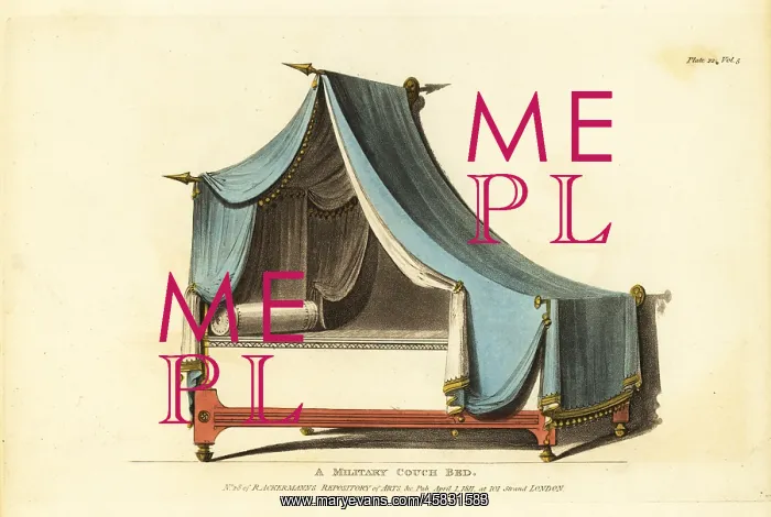: Military couch bed, 1811 : Military couch bed, 1811