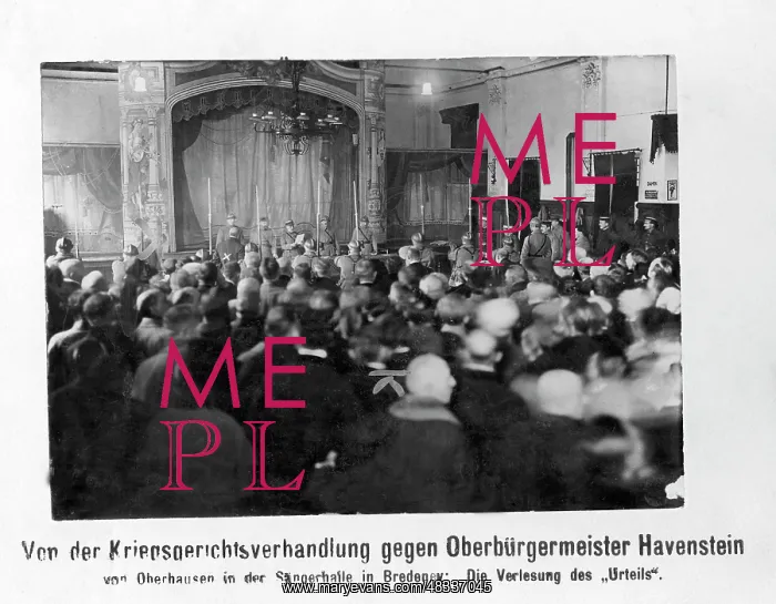 : Military court trial against Havenstein, the : Military court trial against Havenstein, the
