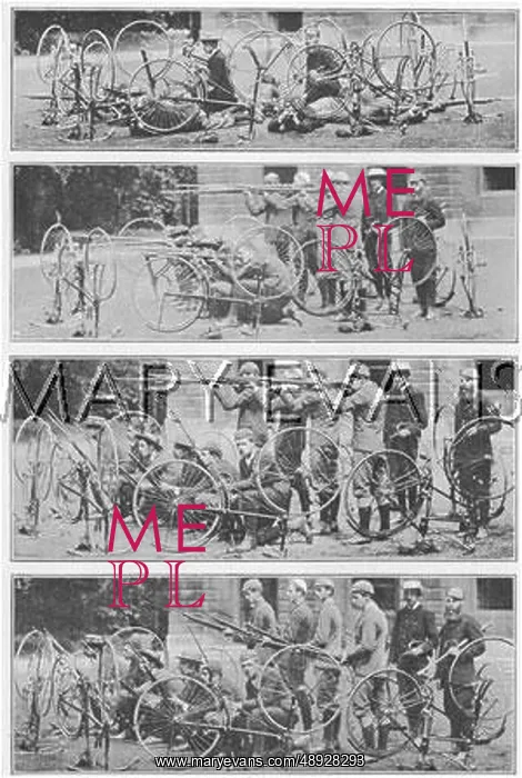 : Military Cycling: Formation for Resisting Attack of Cavalry : Military Cycling: Formation for Resisting Attack of Cavalry