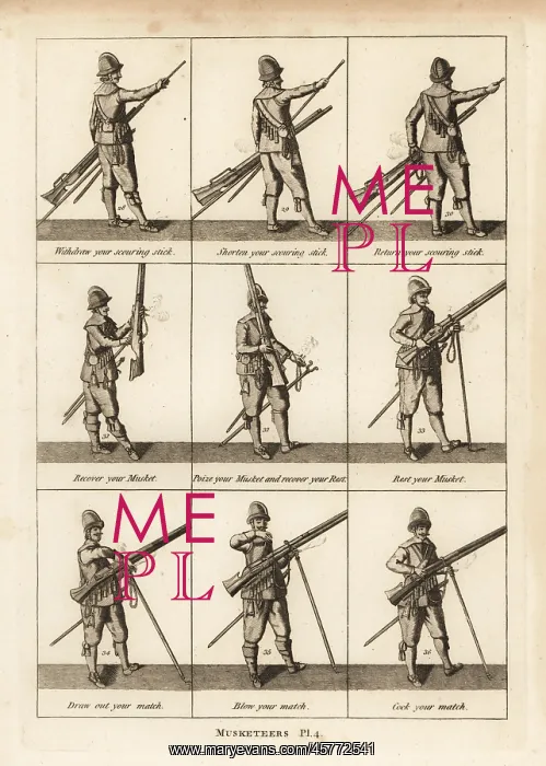 : Military exercises of musketeers : Military exercises of musketeers