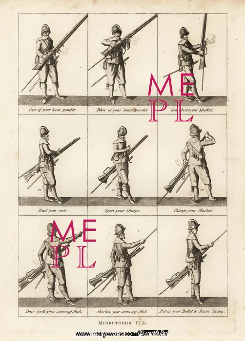 : Military exercises of musketeers : Military exercises of musketeers