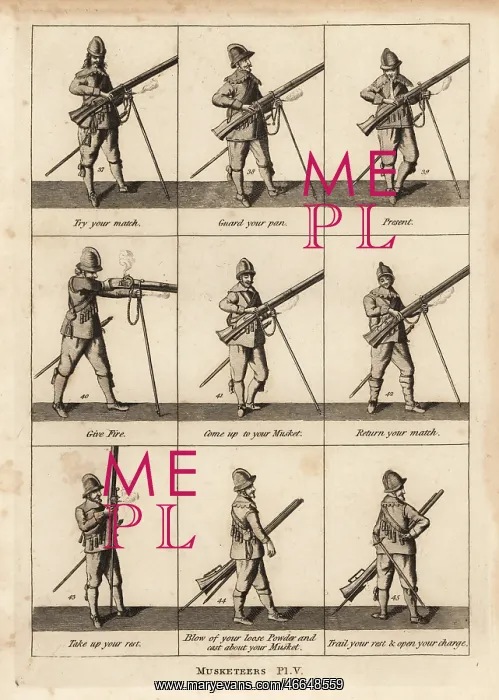 : Military exercises of musketeers : Military exercises of musketeers