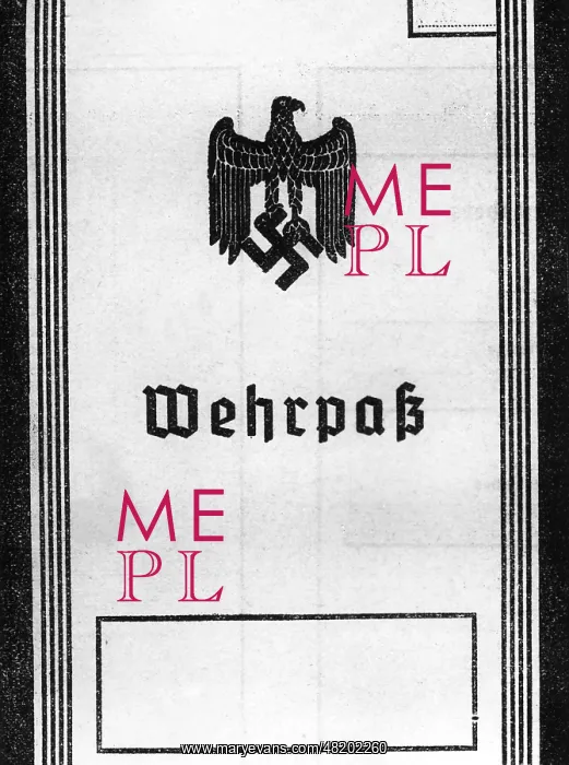 : A military ID card, 1936 : A military ID card, 1936