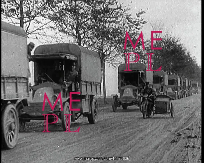 : Military Lorries Driving Along A Road : Military Lorries Driving Along A Road