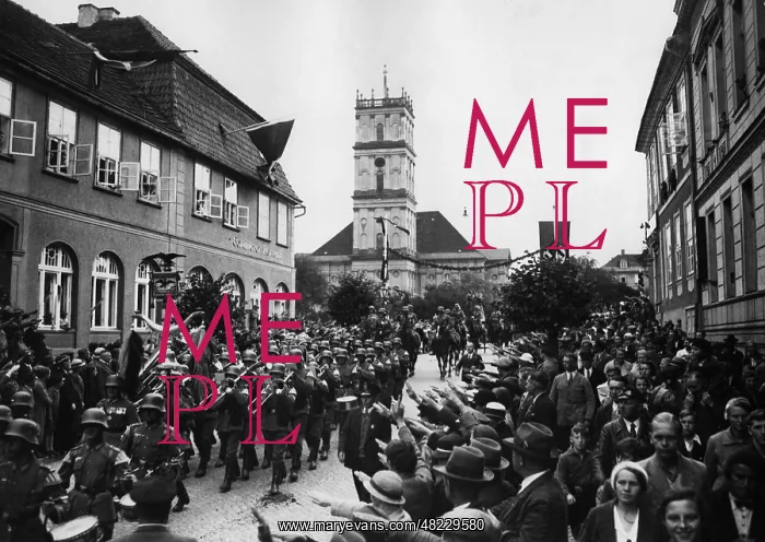 : Military parade in Neustrelitz, 1935 : Military parade in Neustrelitz, 1935