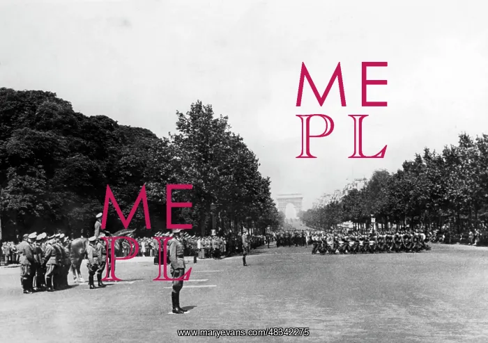 : Military parade in Paris : Military parade in Paris
