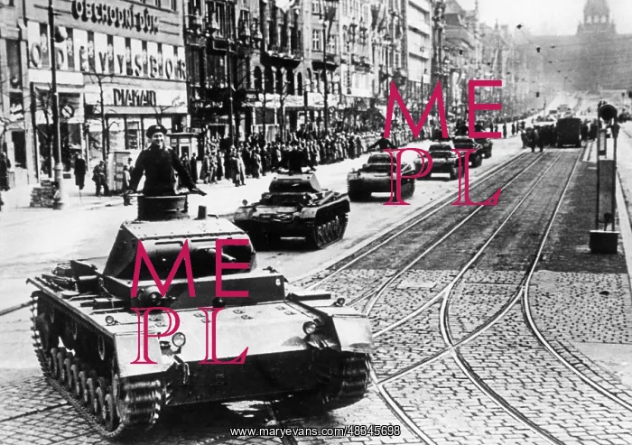 : Military parade in Prague, 1939 : Military parade in Prague, 1939