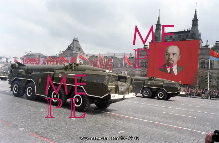 : Military parade in Red Square, 1985 : Military parade in Red Square, 1985