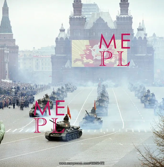 : Military parade in Red Square, 1985 : Military parade in Red Square, 1985