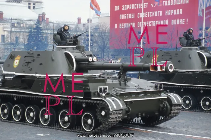 : Military parade in Red Square, 1985 : Military parade in Red Square, 1985