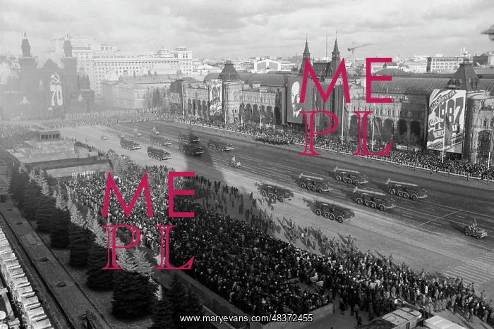 : Military parade on Red Square : Military parade on Red Square
