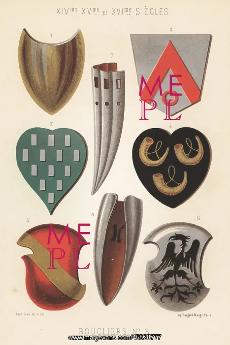 : Military shields or bucklers, 14th to 16th centuries : Military shields or bucklers, 14th to 16th centuries