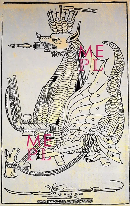 : military, siege machine in dragon shape, coloured : military, siege machine in dragon shape, coloured
