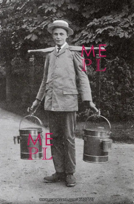 : Milk boy at Waddesdon : Milk boy at Waddesdon