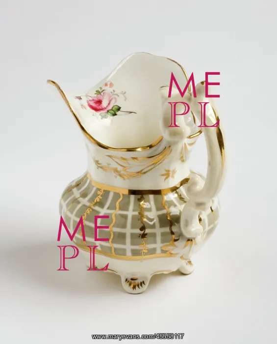 : Milk jug. Glazed porcelain milk jug from a tea service : Milk jug. Glazed porcelain milk jug from a tea service