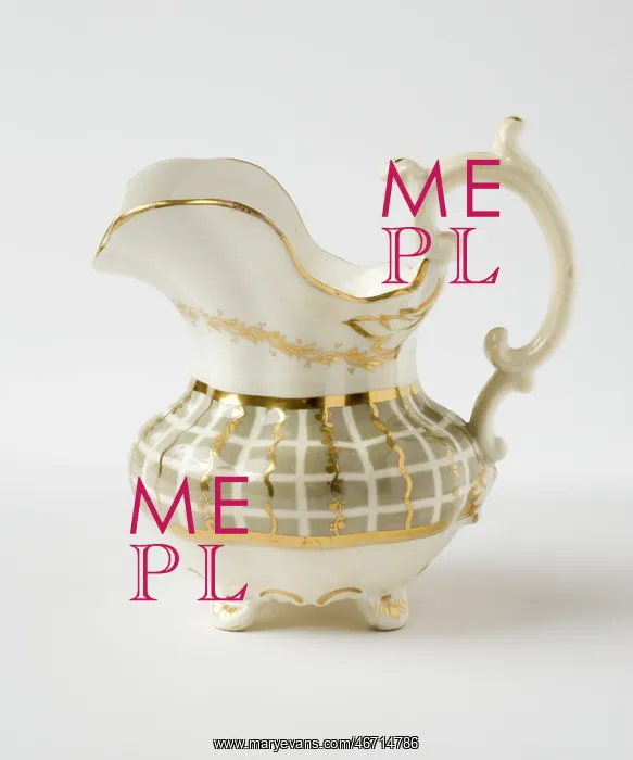 : Milk jug. Glazed porcelain milk jug from a tea service : Milk jug. Glazed porcelain milk jug from a tea service