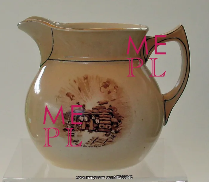 : Milk Jug - A Souvenir of the Great War : Milk Jug - A Souvenir of the Great War