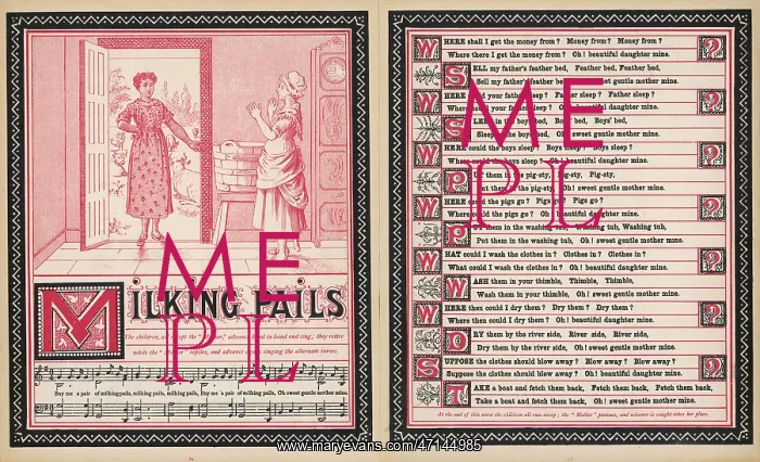 : Milking pails, words and music : Milking pails, words and music