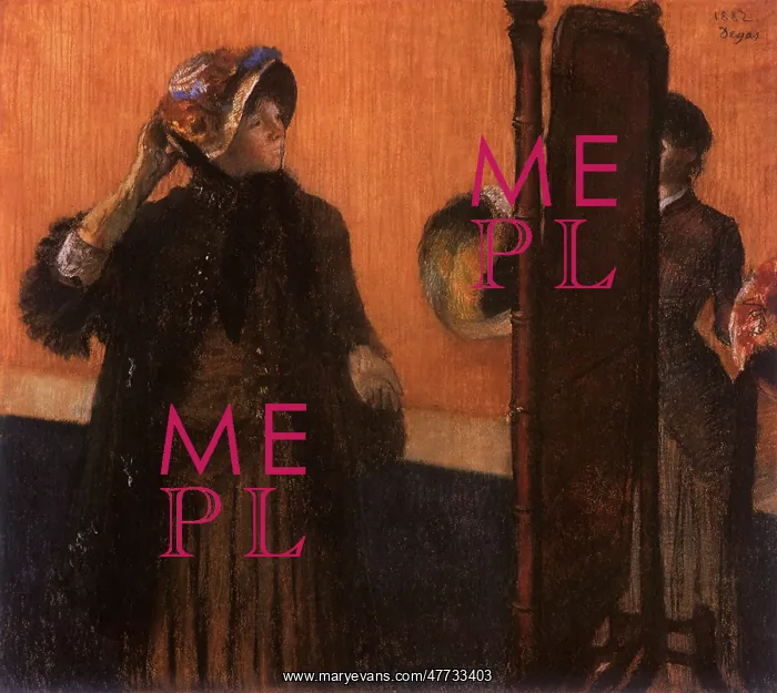 : At the Milliner's, by Degas : At the Milliner's, by Degas