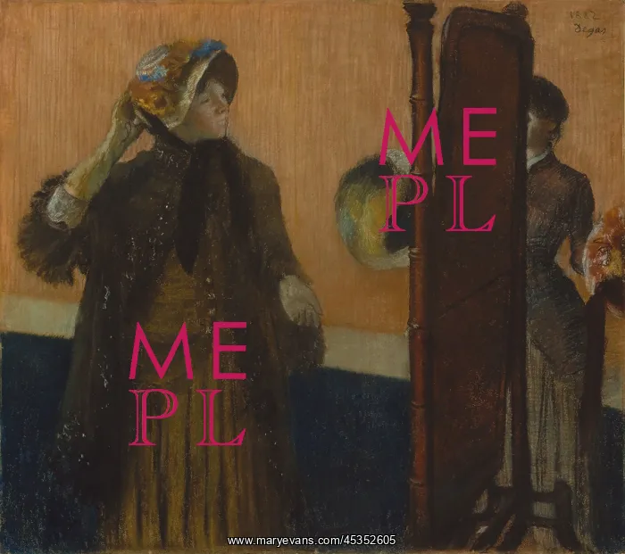 : At the Milliners, by Edgar Degas, 1882, French impressionist : At the Milliners, by Edgar Degas, 1882, French impressionist