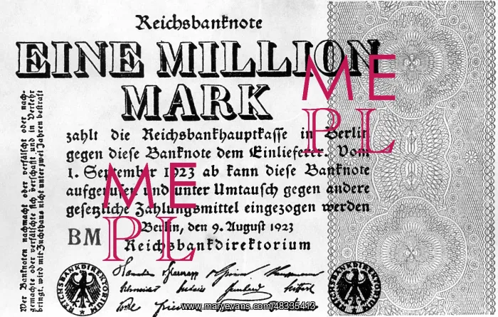 : One million Mark, 1923 : One million Mark, 1923