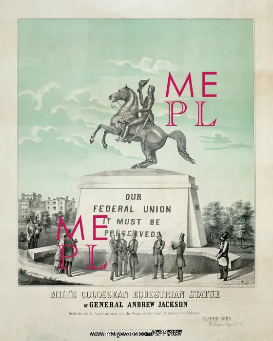 : Mill's colossean equestrian statue of general Andrew Jackson : Mill's colossean equestrian statue of general Andrew Jackson