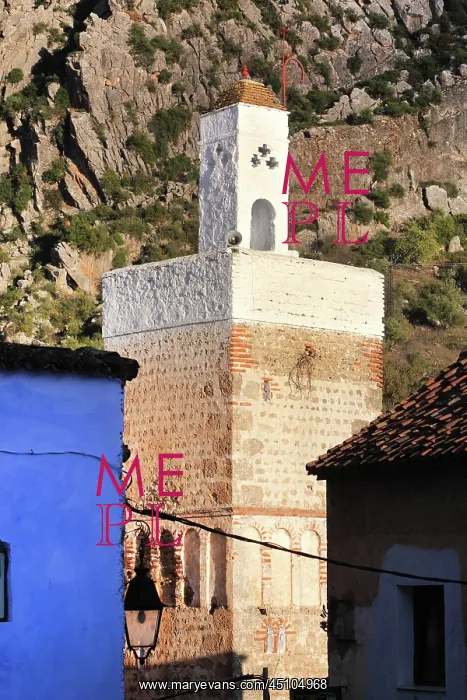 : Minaret, Chefchaouen, Morocco : Minaret, Chefchaouen, Morocco