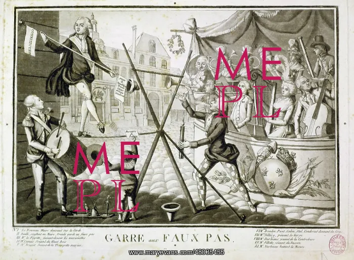 : Mind the Fall. Engraving. Paris : Mind the Fall. Engraving. Paris