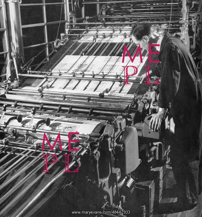: Minder of a two-colour Letterpress Machine : Minder of a two-colour Letterpress Machine