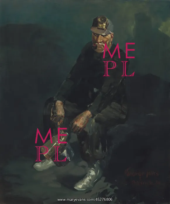 : The Miner, by George Benjamin Luks : The Miner, by George Benjamin Luks