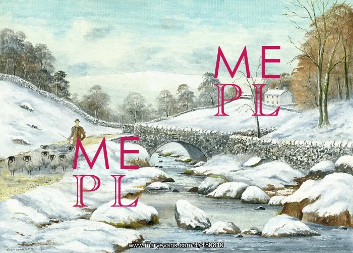 : Miners Bridge, Upper-Wharfedale ' snow : Miners Bridge, Upper-Wharfedale ' snow