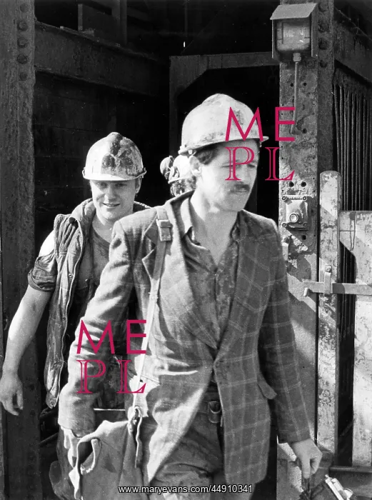 : Miners at Geevor Tin Mine, Pendeen, Cornwall : Miners at Geevor Tin Mine, Pendeen, Cornwall