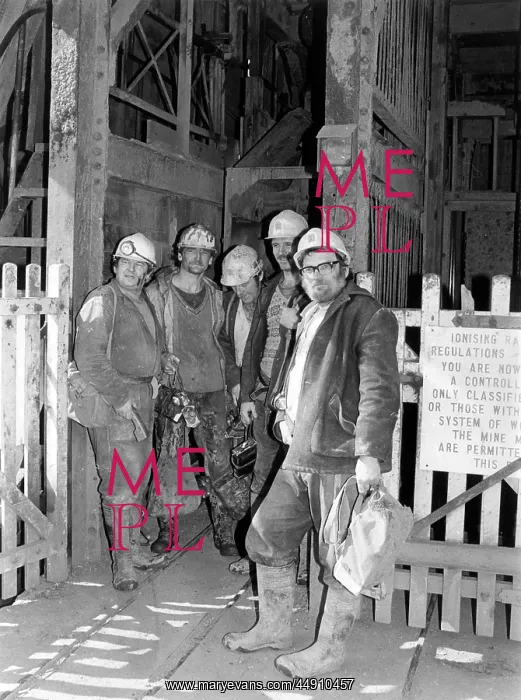 : Miners at Geevor Tin Mine, Pendeen, Cornwall : Miners at Geevor Tin Mine, Pendeen, Cornwall