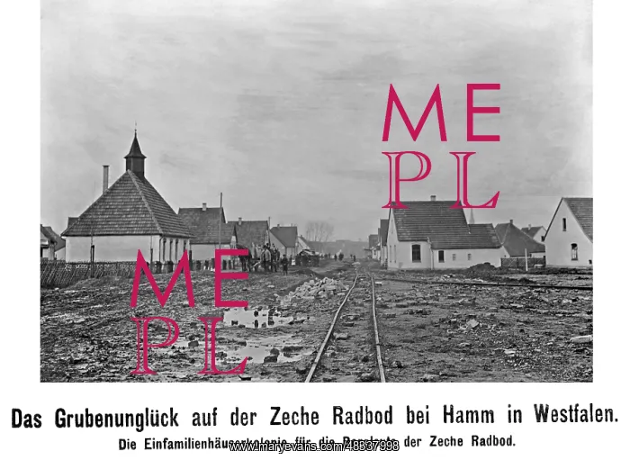: Miners settlement in Hamm, 1908 : Miners settlement in Hamm, 1908
