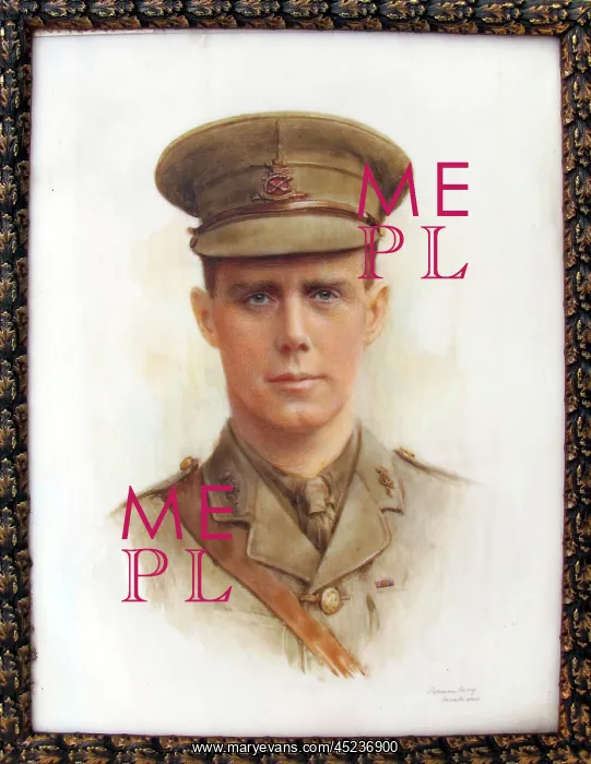 : Miniature portrait of Captain Reginald Tavenor Johnson : Miniature portrait of Captain Reginald Tavenor Johnson