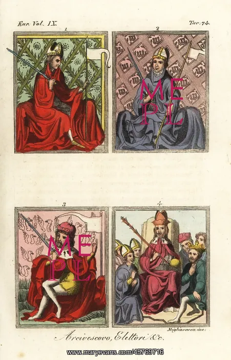 : Miniatures from the Golden Bull, 1365 : Miniatures from the Golden Bull, 1365
