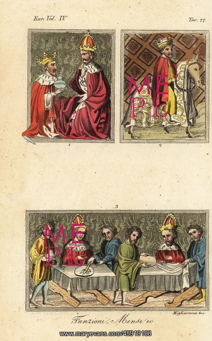: Miniatures from the Golden Bull, 1365 : Miniatures from the Golden Bull, 1365
