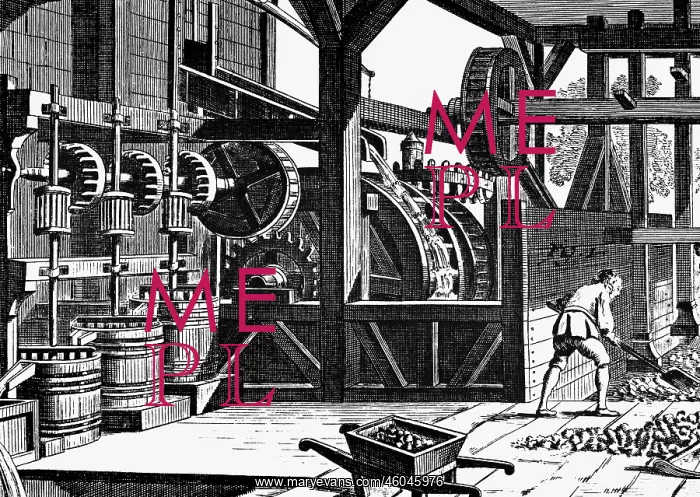  : mining, ore dressing, water driven stamp mill