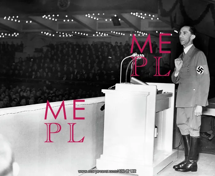 : Minister of Propaganda Goebbels giving a speech : Minister of Propaganda Goebbels giving a speech