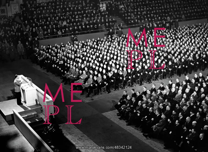 : Minister of Propaganda Goebbels giving a speech : Minister of Propaganda Goebbels giving a speech