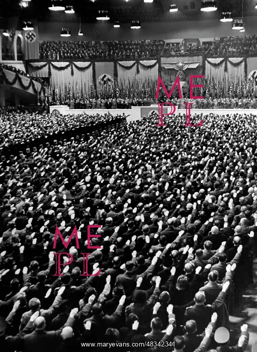 : Minister of Propaganda Goebbels reading out : Minister of Propaganda Goebbels reading out