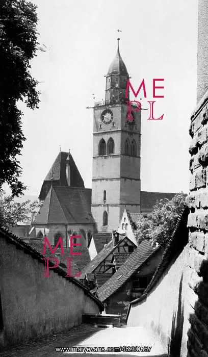 : The Minster of Ueberlingen, 1930 : The Minster of Ueberlingen, 1930