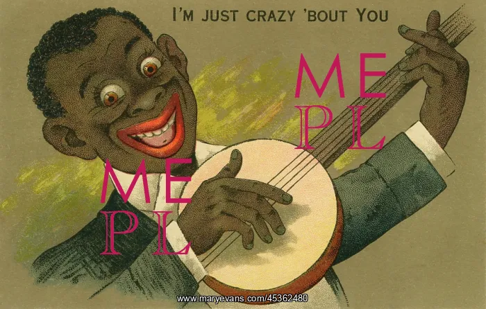 : Minstrel with a banjo : Minstrel with a banjo