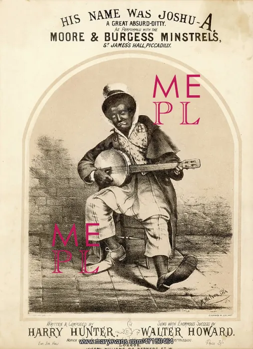 : Minstrel singing a popular song : Minstrel singing a popular song